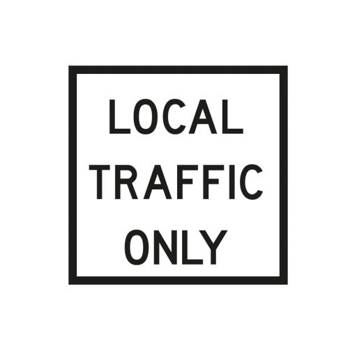 Local Traffic Only (White)