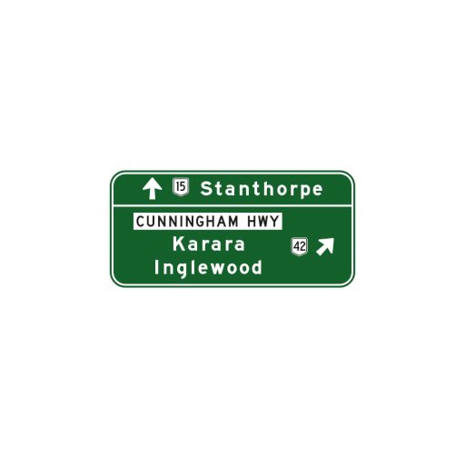 Advance Direction Sign