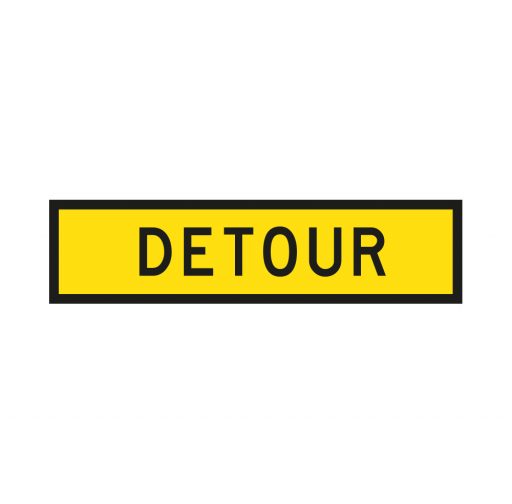 Detour Signage - Road Work Sign