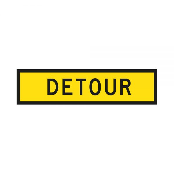 Detour Signage - Road Work Sign