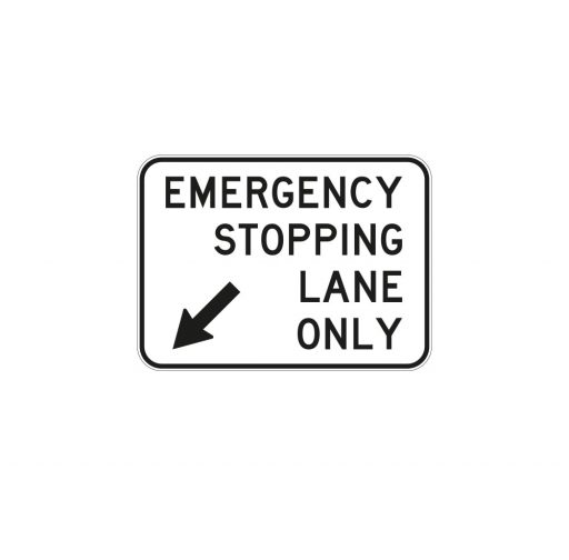 Emergency Stopping Lane Only