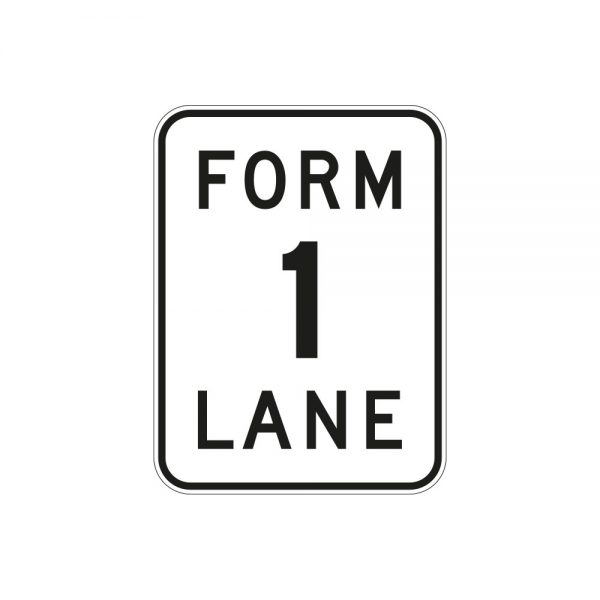 Form 1 Lane Sign