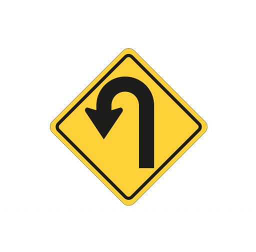 Hairpin Bend Left or Right Sign