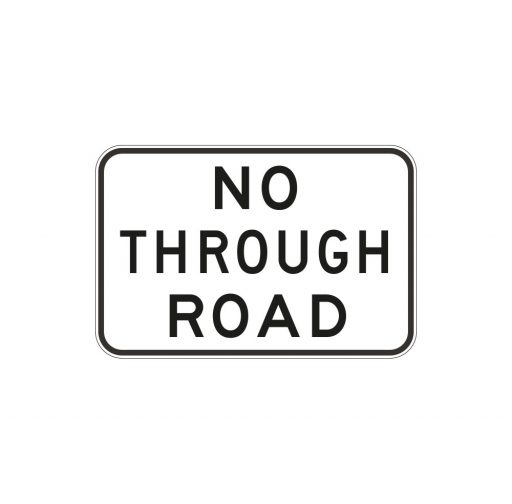 No Through Road (White)
