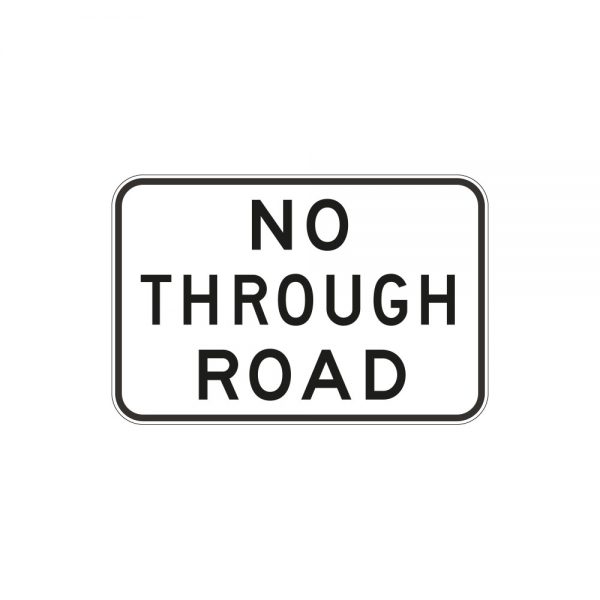 No Through Road (White)