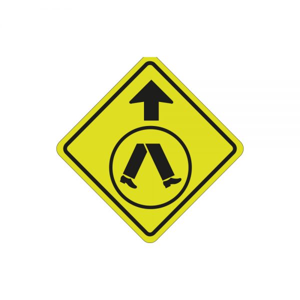 Pedestrian Crossing Ahead Left or Right