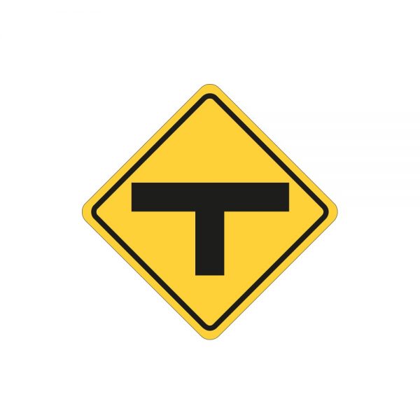 T Intersection Ahead Sign - Warning Signage Australia